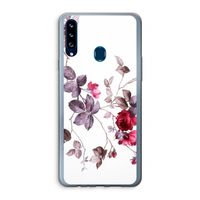 Mooie bloemen: Samsung Galaxy A20s Transparant Hoesje