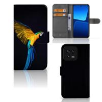 Xiaomi 13 | Telefoonhoesje | Met pasjeshouder | Papegaai Xiaomi 13 | Telefoonhoesje | Met pasjeshouder | Papegaai