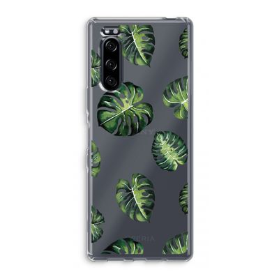 Tropische bladeren: Sony Xperia 5 Transparant Hoesje