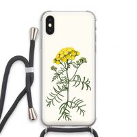 Tansy: iPhone X Transparant Hoesje met koord