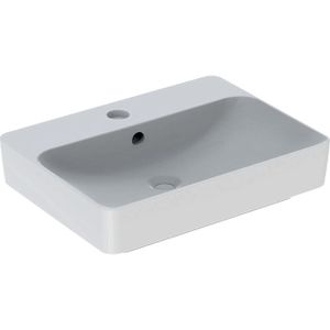 Geberit VariForm opzetwastafel rechthoekig met kraangat met overloop 60x45x15.8cm wit 500780012 500.780.01.2