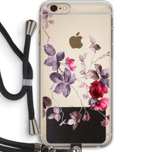 Mooie bloemen: iPhone 6 PLUS / 6S PLUS Transparant Hoesje met koord