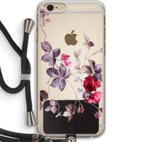 Mooie bloemen: iPhone 6 PLUS / 6S PLUS Transparant Hoesje met koord