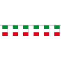 Papieren slinger vlaggetjes Italie van 4 meter landen decoratie - thumbnail