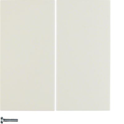 Berker Drukknop 2-voudig s/b wit 85142182