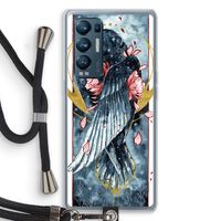 Golden Raven: Oppo Find X3 Neo Transparant Hoesje met koord