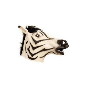 Dierenmasker zebra van latex