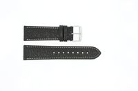 Horlogeband Universeel 307L.01 XL Leder Zwart 24mm