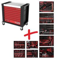 KS Tools 8309706 Werkplaatswagen Kleur (specifiek): Zwart, Rood