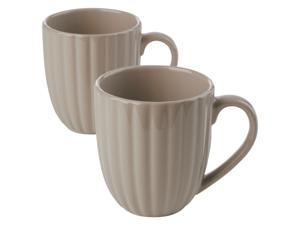 LIVARNO home Servies 2-delig (Bekers, Beige)