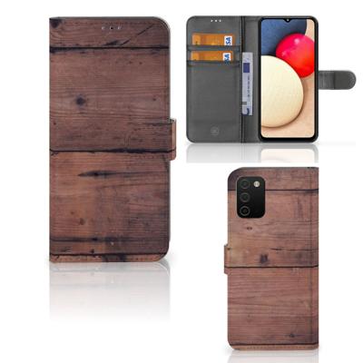 Samsung Galaxy A03s | Book Style Case | Old Wood