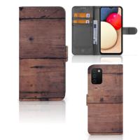 Samsung Galaxy A03s | Book Style Case | Old Wood