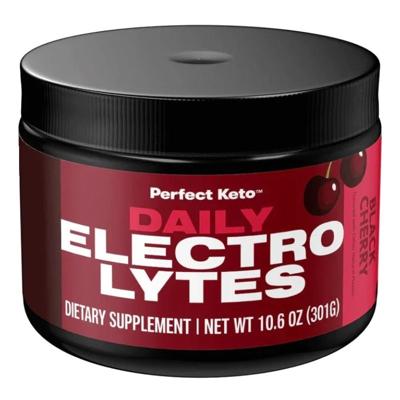 Perfect Keto Daily Electrolytes Zwarte Kers (301 gr)