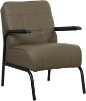 Bruine leren industriële retro fauteuil Ahead - Hermes Leer Lever (bruin leer)
