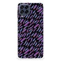 Samsung Galaxy M53 Doorzichtige Silicone Hoesje Feathers Color