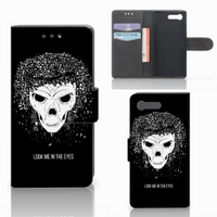 Telefoonhoesje met Naam Sony Xperia X Compact Skull Hair - thumbnail