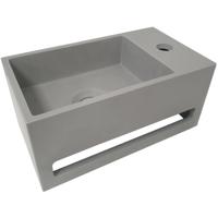 Wiesbaden Julia - Fontein - Rechts - 35x20x16cm - Solid Surface Betonlook