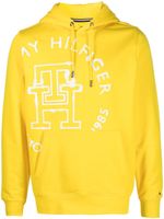 Tommy Hilfiger hoodie en coton à logo imprimé - Jaune