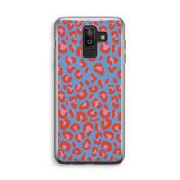 Leopard blue: Samsung Galaxy J8 (2018) Transparant Hoesje - thumbnail