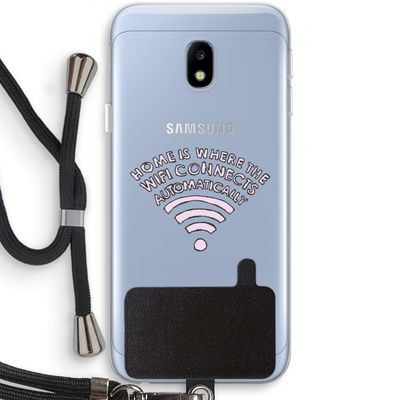 Home Is Where The Wifi Is: Samsung Galaxy J3 (2017) Transparant Hoesje met koord