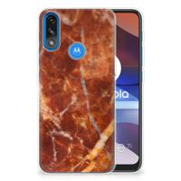 Motorola Moto E7/E7i Power | TPU | Siliconen hoesje | Marmer Bruin Motorola Moto E7/E7i Power | TPU | Siliconen hoesje | Marmer Bruin