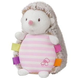 Roze pluche egel/egels knuffel 16 cm speelgoed glow in the dark   -