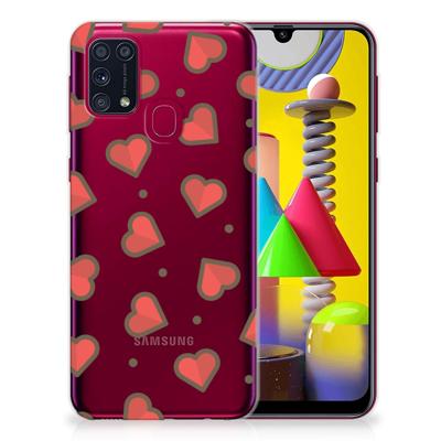 Samsung Galaxy M31 | TPU bumper | Hearts