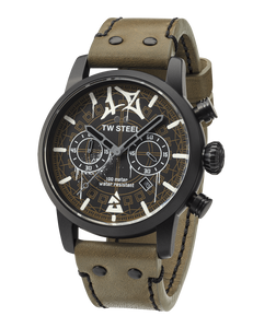 Horlogeband TW Steel MS98 Leder Groen