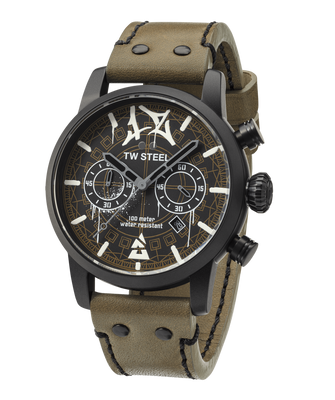 Horlogeband TW Steel MS98 Leder Groen