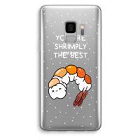 You're Shrimply The Best: Samsung Galaxy S9 Transparant Hoesje