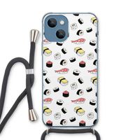 Sushi time: iPhone 13 Transparant Hoesje met koord