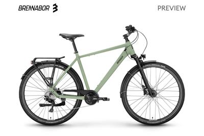 BRENNABOR trekkingfiets "t-60" (#1) bike brennab. t-60 28/50 27sp forest/green
