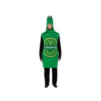Groen bierflesje outfit voor volwassenen M/L (T-04)  -