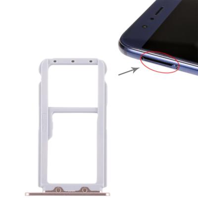 SIM-kaart lade + SIM-kaart lade/micro SD-kaart lade voor Huawei Honor v9 (goud)