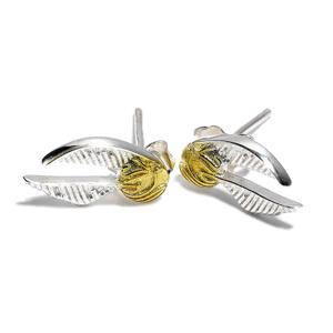 Harry Potter Earrings Golden Snitch (Silver Plated)