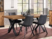 Rechthoekige eettafel OBI 230 cm tropix hout - thumbnail