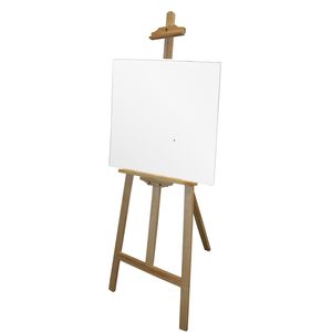 Benson houten schildersezel 140 cm met 2x canvas doeken 40 x 40 cm