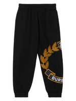 Burberry Kids pantalon de jogging à logo - Noir