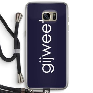 Gijweet: Samsung Galaxy S7 Edge Transparant Hoesje met koord