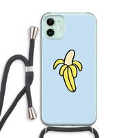 Banana: iPhone 11 Transparant Hoesje met koord