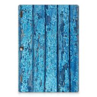 Lenovo Tab 10 | Tab 2 A10-30 Silicone Tablet Hoes Wood Blue - thumbnail