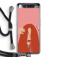 Woke up like this: Samsung Galaxy A80 Transparant Hoesje met koord