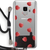 Framboosjes: Samsung Galaxy S9 Transparant Hoesje met koord