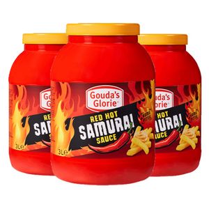 Gouda's Glorie - Red Hot Samurai Sauce - 3x 3 Ltr