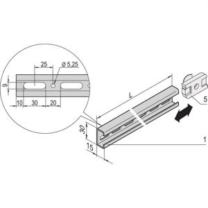 nVent SCHROFF 22114455 Profielrail 2 stuk(s)