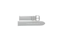 Horlogeband Fossil BQ1219 Leder Wit 18mm