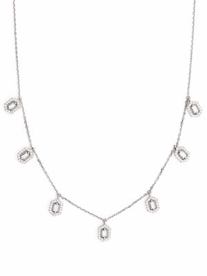 Djula collier ras-du-cou Eclat en or blanc 18ct serti de diamants - Argent