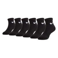 Nike Dri-Fit Performance Basics Quarter Sokken 6-Pack Kids Zwart Wit