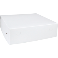 Gebaksdoos Zwanenhalsdoos | karton | 32x32x9cm | duplex | wit | 50 stuks