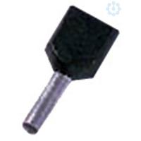 Intercable 180760 Dubbele adereindhulzen 1.5 mm² Deels geïsoleerd Zwart 1 stuk(s)